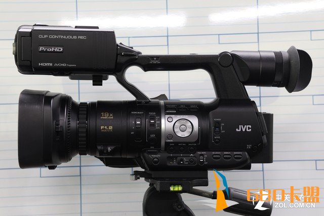 JVC HM360辅助对焦控制效果展示 